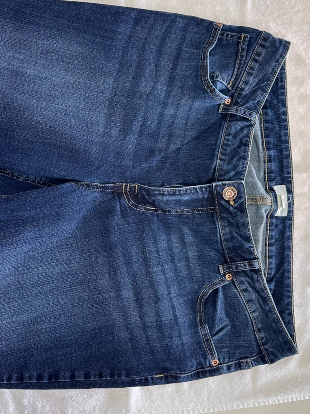 Classic Dark Blue Women’s Jeans - Maurice’s flare 16W short